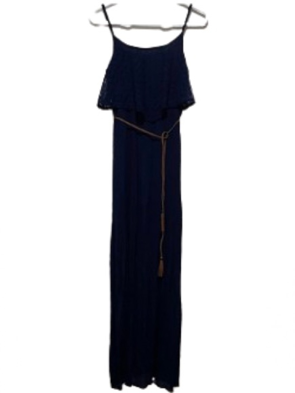 Trixxi Women’s Blue Spaghetti Strap Maxi Dress Size Medium